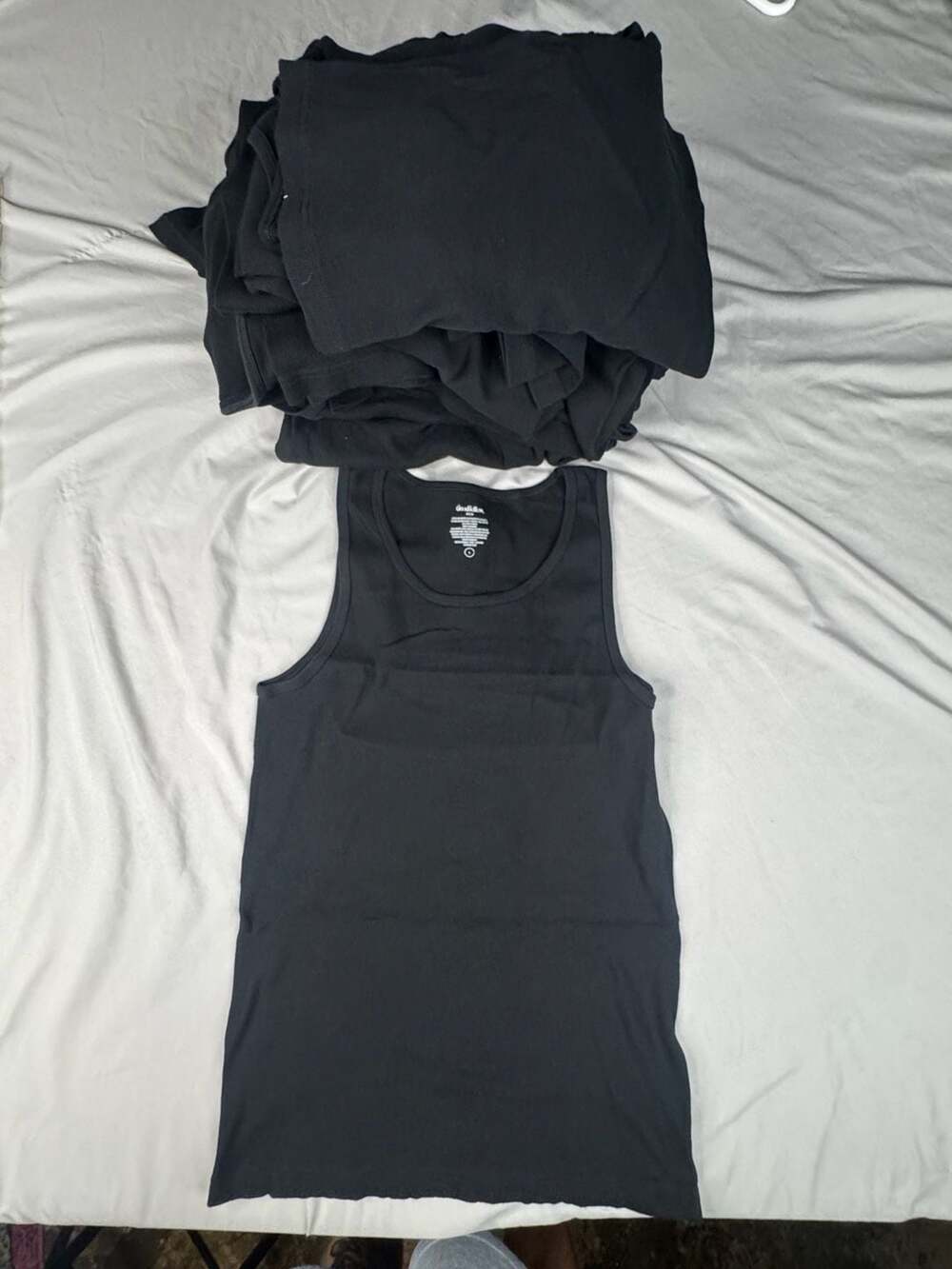 Goodfellow & Co Tank Top Size L Black Cotton lot of 22 tank tops SIZE L 3 XL
